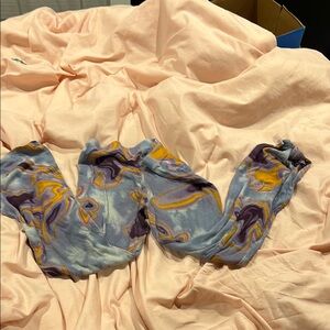 Target Kids Overalls - Blue and Purple Swirl